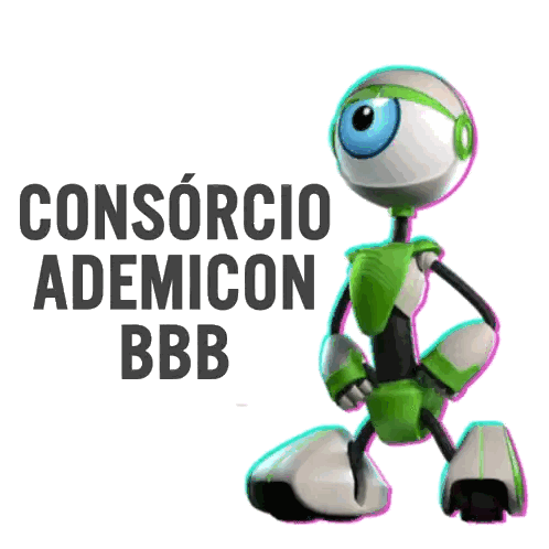 Green And White Robot Consorcio Ademicon Sticker