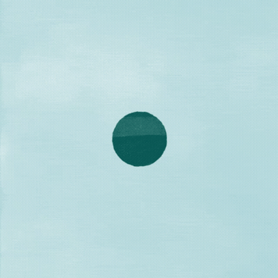 Green And White Swirl With Circle GIF