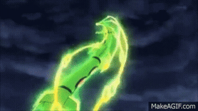 Green And Yellow Pokemon Flying Through Air GIF