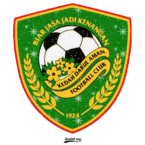 Green And Yellow Shield With Soccer Ball And Flowers 1924 Sticker