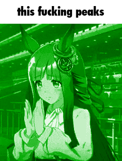 Green Anime Girl With Long Hair And Horns Thumbs Down GIF