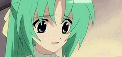 Green Anime Shion Sonozaki GIF