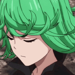 Green Anime Tatsumaki Sleeping GIF