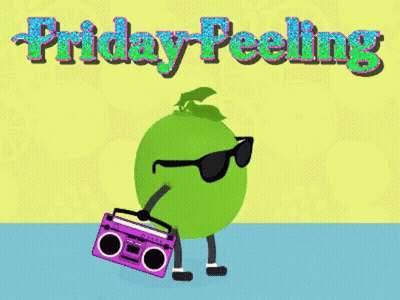 Green Apple With Sunglasses And Boombox Friday Feeling GIF
