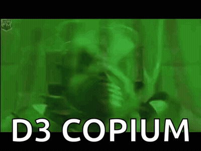Green Background D3 Copium GIF