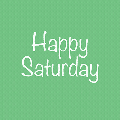 Green Background Frog Happy Saturday GIF