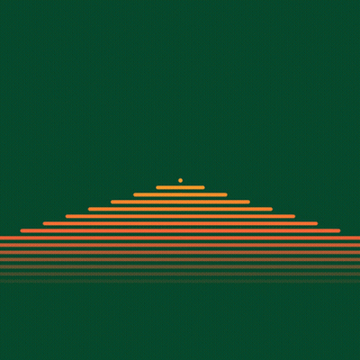 Green Background Orange Arrow Lines GIF