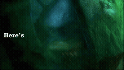 Green Background With Here's Written GIF