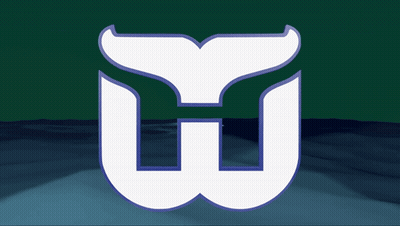Green Background With White Whale Tail GIF