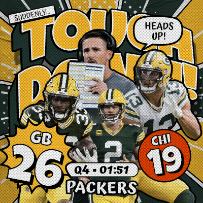 Green Bay Packers Advertisement Man Holding Clipboard GIF