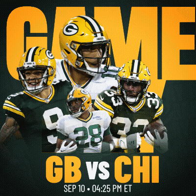Green Bay Packers Advertisement Vs Chicago Bears GIF