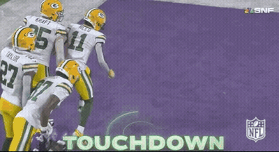 Green Bay Packers Celebrating Touchdown GIF