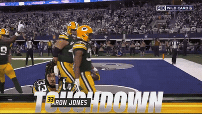 Green Bay Packers Celebrating Touchdown Ron Jones GIF