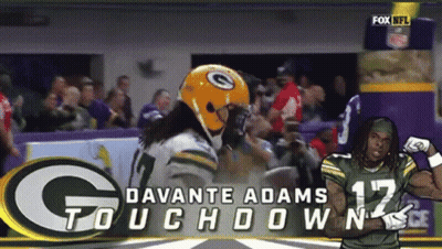 Green Bay Packers Davante Adams On Screen GIF