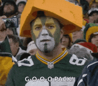 Green Bay Packers Fan Saying Go Pack GIF