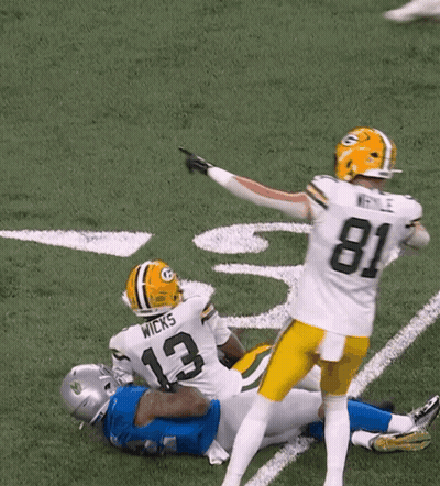 Green Bay Packers Flag Hanging From House GIF