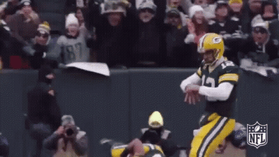Green Bay Packers Football Player Kicking GIF