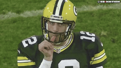 Green Bay Packers Football Player Sticking Tongue Out GIF