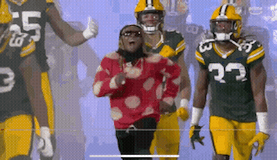Green Bay Packers Football Players Walking GIF
