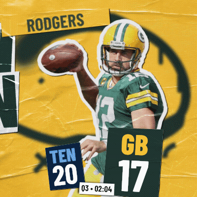 Green Bay Packers Man Holding Football GIF