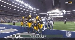 Green Bay Packers Mike McCarthy Touchdown GIF