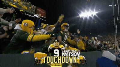 Green Bay Packers Player Christian Watson GIF