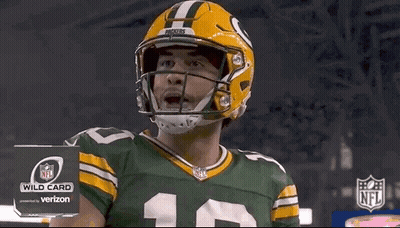 Green Bay Packers Player In Helmet And Mask GIF