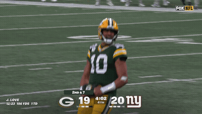 Green Bay Packers Player In Helmet And Mask GIF