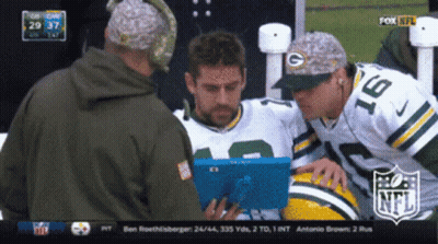 Green Bay Packers Player Number 16 GIF