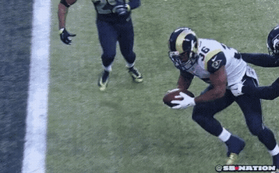 Green Bay Packers Player Number 2 Throwing Football GIF