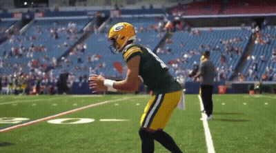 Green Bay Packers Player Running On Field GIF