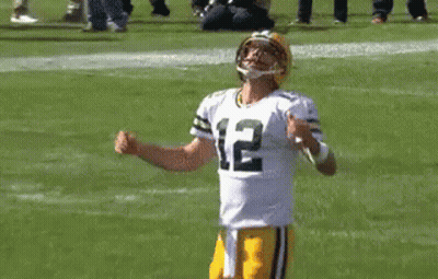 Green Bay Packers Player With Helmet And Sunglasses GIF
