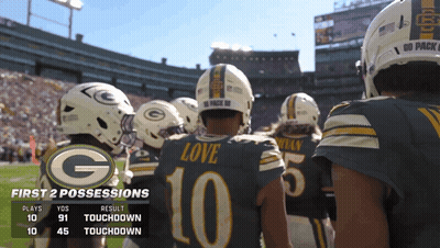 Green Bay Packers Players On Field GIF