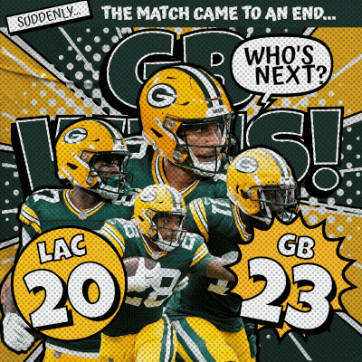 Green Bay Packers Poster The Match Came To An End Who's Next GIF
