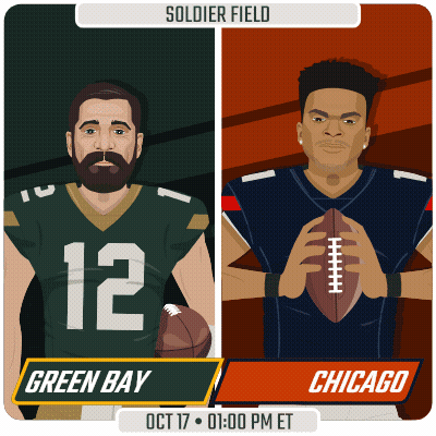 Green Bay Packers Vs Chicago Bears Football Ad GIF