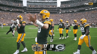 Green Bay Packers Vs Saints Fox NFL Game GIF