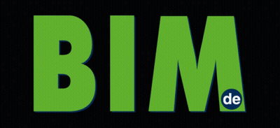 Green Bim Logo With Blue Circle GIF