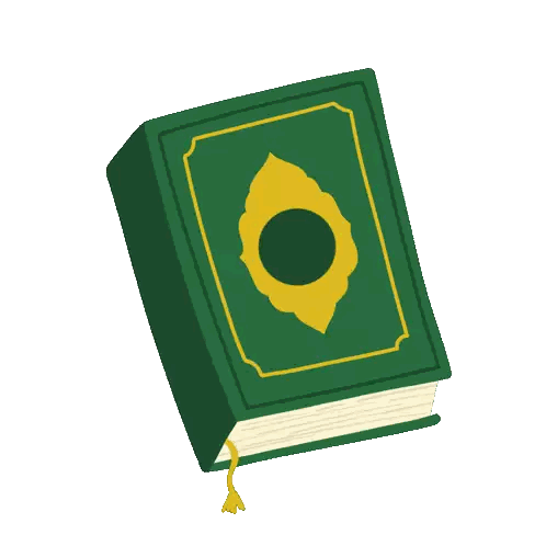 Green Book With Yellow Leaf And Hearts Sticker
