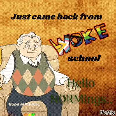 Green Brick Wall Man Says Utter Woke Nonsense GIF