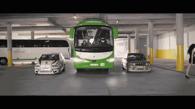 Green Bus With Rutaeurope GIF