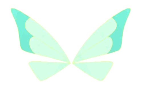 Green Butterfly Wings Sticker