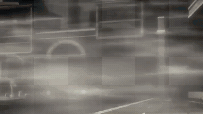 Green Car With Gran Storia Text GIF