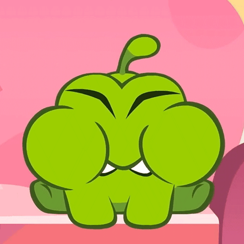 Green Cartoon Character Angry Face GIF