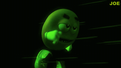 Green Cartoon Character Saying Joe GIF