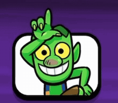 Green Cartoon Character Smiling Hand On Forehead GIF