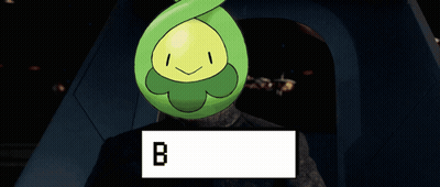 Green Cartoon Character With B GIF