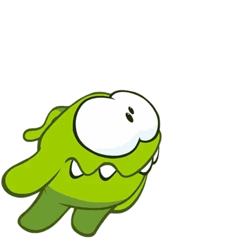 Green Cartoon Character With Big Eye Sticker