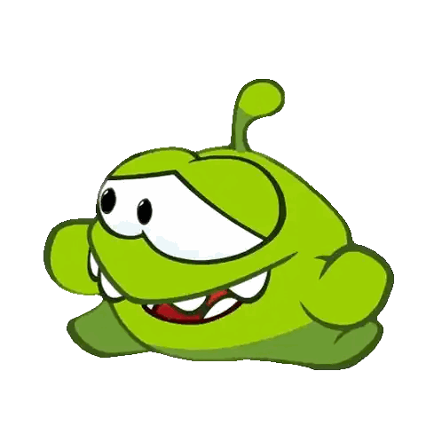 Green Cartoon Character With Big Eyes And Red Tongue Sticker