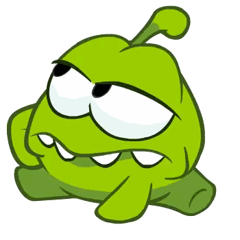 Green Cartoon Character With Big Eyes Sticker