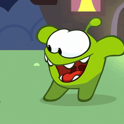 Green Cartoon Character With Big Mouth GIF